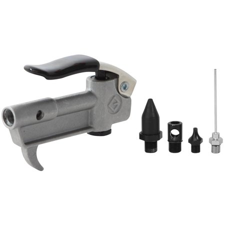 K-TOOL INTERNATIONAL Air Blow Gun Kit, 4 Tips, 71015 KTI71015